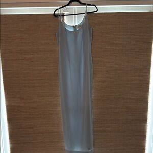 Bob Mackie Silver Sleeveless Slip Dress Wedding